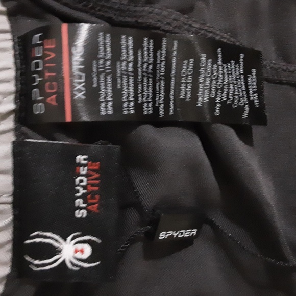 Spyder Actibe Men's Gray Athletic Shorts X XLPerformance Training Soft Stretchy - Picture 6 of 8